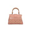 GOYARD MINI SAIGON close up of signature hardware detail