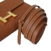 HERMÈS CONSTANCE TO GO corner detail showing leather stitching