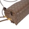 BOTTEGA VENETA CONCERT POUCH interior open view showing compartments and lining