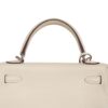 HERMÈS KELLY 25 corner detail showing leather stitching