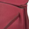 HERMÈS KELLY 28 interior open view showing compartments and lining