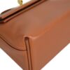 HERMÈS 24/24 MINI corner detail showing leather stitching