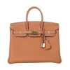 HERMES BIRKIN 25 top down overhead view