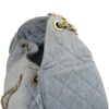 KCLUXURYBAGS C25 DENIM SMALL - Side with Chain View