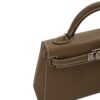 KCLUXURYBAGS HERMÈS MINI KELLY ETOUPE PHW - Front with Lock View